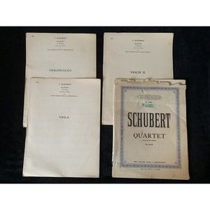 Schubert String Quartet D minor "Death and the Maiden" Op. posth. ALL 4 BOOKS
